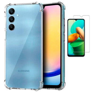 TODOBARATO 24HORAS Funda Para Samsung Galaxy A25 5G Transparente Reforzada Antichoque +Protector 5D