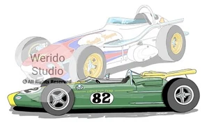 Jimmy Clark's #82 car/AJ Foyts car - Picture 1 of 1