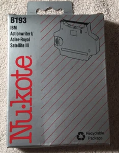 NOS Nu-Kote B193 Typewriter Ribbon For IBM Action writer And Adler-Satellite III - Picture 1 of 3