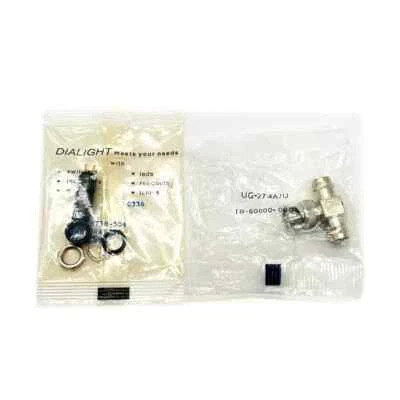 Amphenol UG-274A/U BNC Plug Adapter, Dialight 508-8758-504 Lamp Socket - 2 pcs - Image 1 of 4