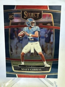 2022 Panini Select Draft Picks - Concourse Matt Corral #8 Blue (RC) - Picture 1 of 2
