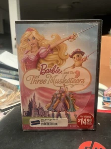 Barbie and The Three Musketeers (DVD, 2009) Tested Working - Picture 1 of 3