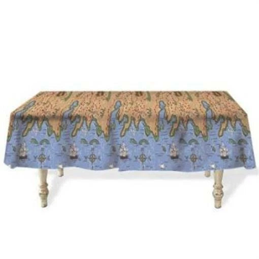 Mantel plástico para banquetes Treasure Map 30" x 60" vajilla para fiesta pirata Foto 1 de 1