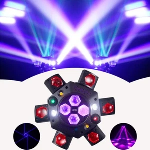 Bee Eyed Six Arm Little Diamon Stage Effect RGBW dj Disco Laser Nightclub Light - Picture 1 of 10