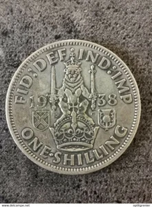 1 SHILLING 1938 ARGENT GRANDE BRETAGNE / ANGLETERRE GREAT BRITAIN ENGLAND SILVER - Picture 1 of 2