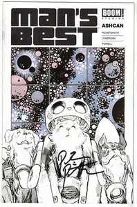 MAN'S BEST #1 PREVIEW ASHCAN- SIGNED BY WRITER PICHETSHOTE W/COA- BOOM- VF+ - Picture 1 of 2