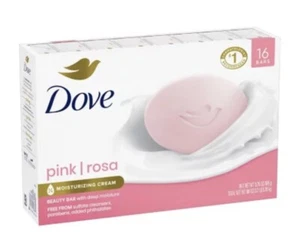 Dove Beauty Bar Soap, Pink, 3.75 oz., 16 ct. - Picture 1 of 10