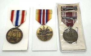 Lote de 3 medallas de buena conducta de la Marina Mercante de Estados Unidos Corea del Pacífico - Imagen 1 de 2
