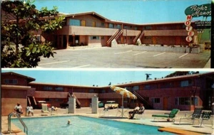 anni 50 TUBO MANOR MOTEL. CHULA VISTA, CA. CARTOLINA. KK9 - Foto 1 di 2