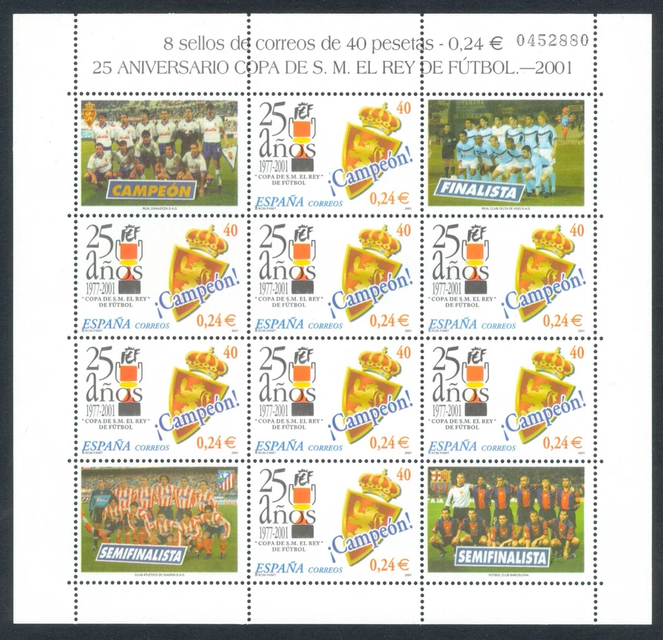 ESPAÑA 2001 - MINIPLIEGO COPA DEL REY - Ed. MP.75 - MNH - Imagen 1 de 1