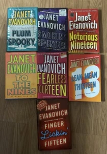 Lot of 7 Janet Evanovich hardcovers in Good  Condition - Picture 1 of 8
