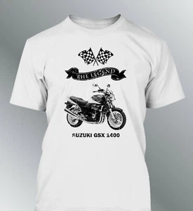 tee shirt homme Suzuki GSX 1400 The Legend Suzuki moto motorcycle aspect usé - Imagen 1 de 3