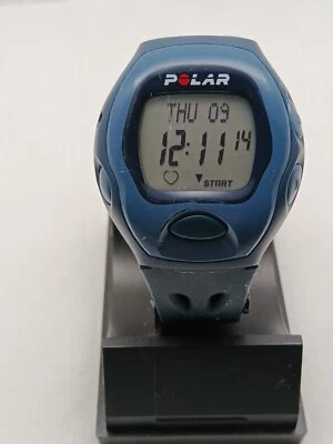 Reloj Digital Polar Vintage Hombre Azul Marino Alarma Banda Goma.Batería Nueva. Foto 1 de 4
