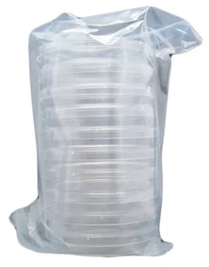 Petri Dishes with Lids 100mm x 15mm, 10 Pack, Sterilized, Polystyrene-Heavy Duty - Picture 1 of 2