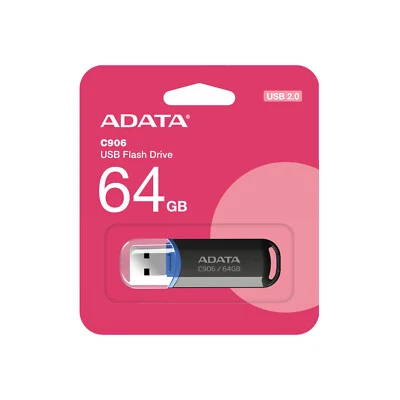 ADATA AC906-64G-RBK 32GB USB 2.0 Flash Drive Black C906