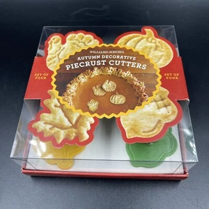 Williams Sonoma Thanksgiving Herbst Tortenboden Schneider 4er Set NEU im Karton - Bild 1 von 7