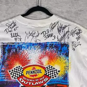 Signed World of Outlaws 2000 Offroad T-Shirt - 11 Rennfahrer signiert - Bild 1 von 9
