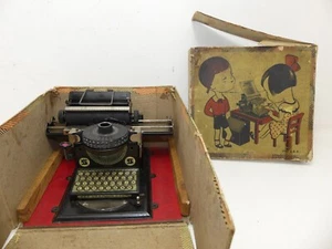 (ref288) Máquina de escribir de hojalata de juguete Gescha vintage rara. D.R.P. y D.R.P.M. y USA Pat - Imagen 1 de 7