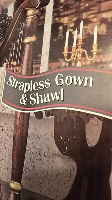 Annie's FASHION Doll CROCHET CLUB PATTERN Strapless Gown &Shawl - Image 1 of 3