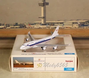 Herpa Wings Thai "50th Anniversary" B747-400 (NG) "RARE" 1/500 - Picture 1 of 5
