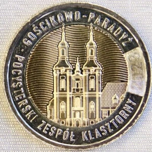 # 18_POLEN_POLAND_5 Zlotych 2023_Gościkowo-Paradyż Kloster_Bi-Metal_unc_lose - Picture 1 of 4