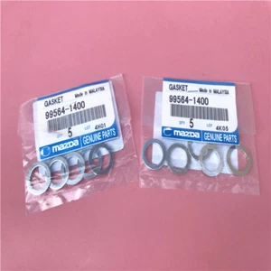 Genuine 10pcs Oil Drain Plug Gasket Seal 14mm for Mazda 3 Sport Miata CX5 RX-8 - Foto 1 di 2