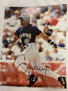 Greg Vaughn Milwaukee Brewers 8x10 Autographed Photo Reds - Picture 1 of 3