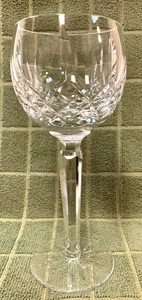 Vintage WATERFORD CRYSTAL ~ Lismore Hock Stemmed Wine Glass Balloon Made Ireland - Picture 1 of 7