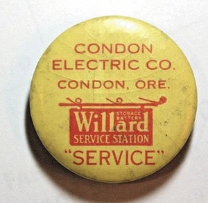 Condon Oregon Wet Stone Condon Electric Co. Willard Service Station 43mm - Picture 1 of 2