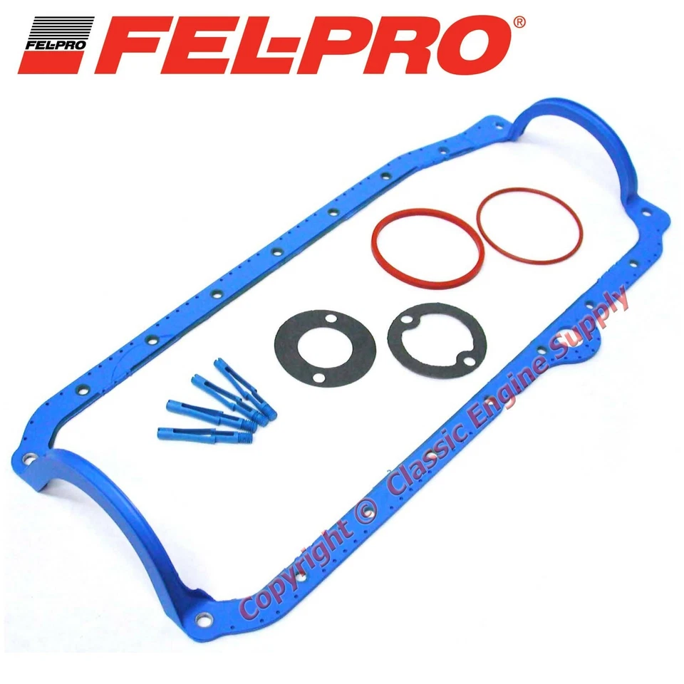 Nova junta de panela de óleo Fel Pro 1 peça 1986-2002 Chevy sb 350 305 265 LT1 Vortec - Imagem 1 de 1