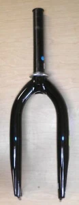 GT FACTORY BLACK 20" STEEL BICYCLE FORK BIKE PARTS 299-2 - Picture 1 of 7