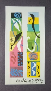 Henri Matisse "The Beasts of the Sea " Mounted offset Lithograph Print 1990 - Picture 1 of 3