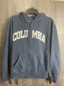 Vintage University Of Columbia Full Zip Hoodie Sweatshirt Adult Small Navy Blue - Picture 1 of 9