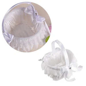 Bride Basket Wedding Bowknot Flower Girl Baskets for Weddings - Picture 1 of 11