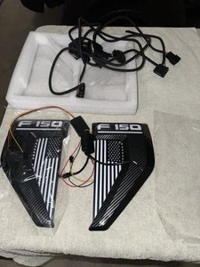 For Ford F150 2021 2022 2023 Side Vent LED Lighting Marker Carbon Fiber Yankok? - Picture 1 of 12