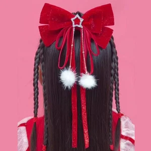 Pinzas para tarjetas de cabello con lazo grande para mujeres niñas niños lazos accesorios niñas - Imagen 1 de 10