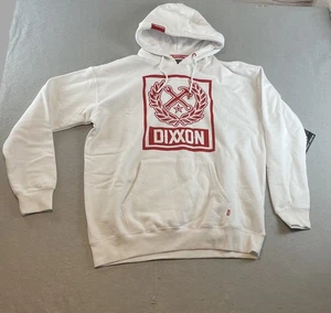 Sudadera con Capucha Dixxon Para Hombres Talla L Rojo Cresta Caja Pullover Blanca - Imagen 1 de 13