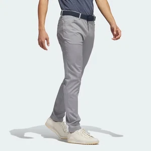 Adidas Pantalone Uomo, Elasticizzato Go-To 5 Tasche Golf, Grigio, Gamba Lunga 34", NUOVO - Foto 1 di 2