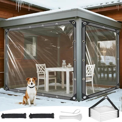 Telo Telone Impermeabile Trasparente Esterno Con Occhielli 2X3M E Bordi Rinforza - Immagine 1 di 4