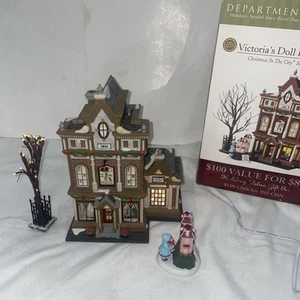 Department 56 Christmas In The City Victoria's Doll House #59257 Boxed W/ Light - Picture 1 of 18