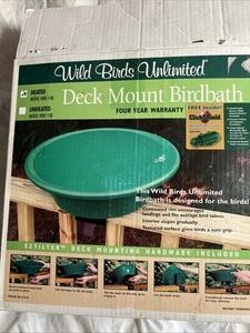 Montaje en cubierta 14” baño de aves térmico aves silvestres ilimitadas WBU 14B inclinables - Imagen 1 de 5