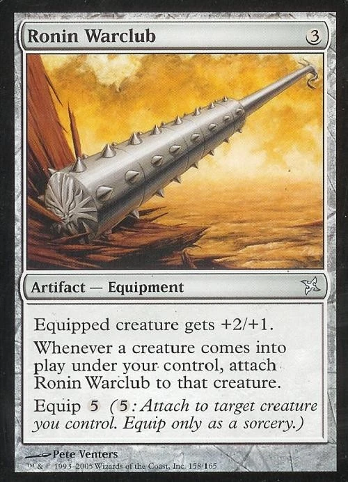 Ronin Warclub - Medium Play MTG Betrayers of Kamigawa - Image 1 of 1
