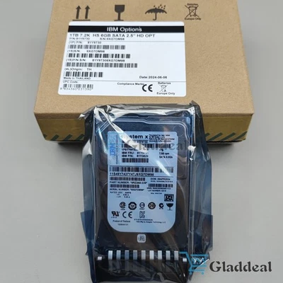 New IBM 81Y9730 81Y9731 1TB 7.2K 6Gbps NL SATA 2.5" SFF HS HDD - Image 1 of 4