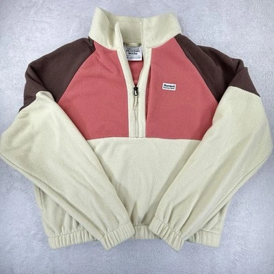Marmot Mountain Works Women's XL Fleece Pullover Yellow/Brown/Red 1/2 Zip EUC - Image 1 of 4
