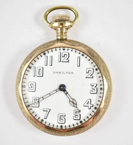 Vintage Hamilton Pocket Watch 975 17j RUNS GREAT! 1560901 Beautiful case! - Picture 1 of 9