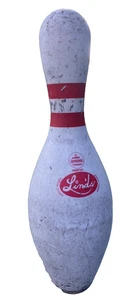 Pin de boliche recubierto de plástico aprobado por Linds USBC Art Deco paisaje patio arte - Imagen 1 de 4