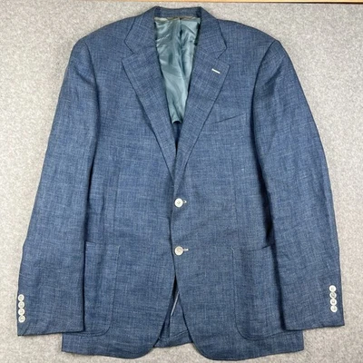 Abrigo Blazer Deportivo Canali 1934 Lino Lana 42R Para Hombre Azul Italia Traje Chaqueta LEER Foto 1 de 4
