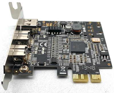 SYBA SD-PEX30009 MULTIMEDIA LP PCI-e 3-PORT 1394A/B FIREWIRE NETWORK ADAPTER - Image 1 of 4