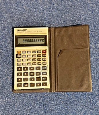 Sharp EL-533 Business Pocket Calculator   Working Condition - Image 1 of 4