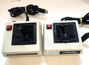 Tandy TRS-80 Deluxe Joysticks 26-3012/B for Tandy 1000 Computer - Parts Repair - Picture 1 of 11